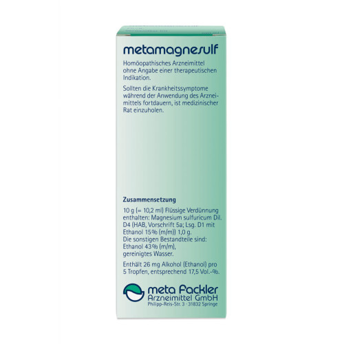 metamagnesulf, 100 ml, Meta Fackler Arzneimittel GmbH