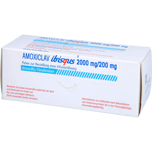 AMOXICLAV IBISQUS 2000mg/200mg Pul.z.Her.e.Inf., 10 Stk., Ibisqus GmbH