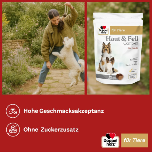 Doppelherz f&uuml;r Tiere Haut&Fell Complex f&uuml;r Hunde, 30 Stk., Queisser Pharma GmbH & Co. KG