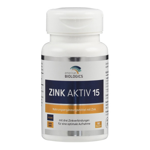 Zink Aktiv 15 American Biologics, 90 Stk., Supplementa GmbH