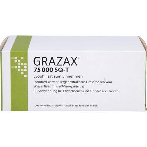 GRAZAX 75.000 SQ-T Lyophilisat zum Einnehmen, 100 Stk., Docpharm GmbH