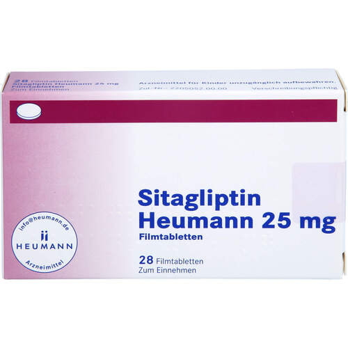 Sitagliptin Heumann 25 mg Filmtabletten, 28 Stk., Heumann Pharma GmbH & Co. Generica KG