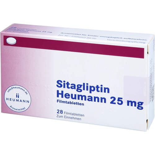 Sitagliptin Heumann 25 mg Filmtabletten, 28 Stk., Heumann Pharma GmbH & Co. Generica KG