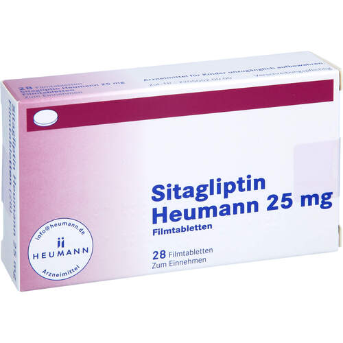 Sitagliptin Heumann 25 mg Filmtabletten, 28 Stk., Heumann Pharma GmbH & Co. Generica KG