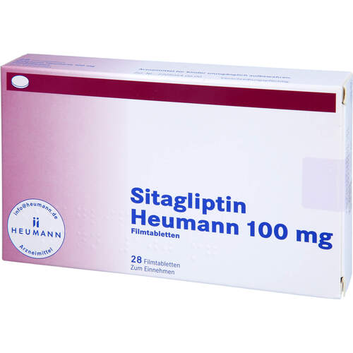 Sitagliptin Heumann 100 mg Filmtabletten, 28 Stk., Heumann Pharma GmbH & Co. Generica KG