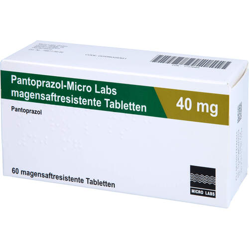 Pantoprazol Micro Labs 40 mg magensaftr.Tabletten, 60 ST, Micro Labs GmbH