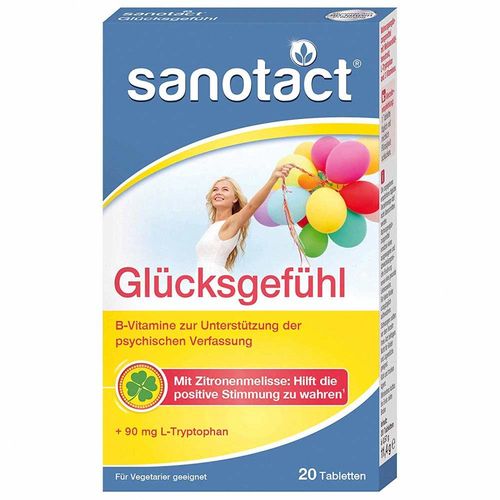 GLÜCKSGEFÜHL Tabletten sanotact, 20 Stk., sanotact GmbH