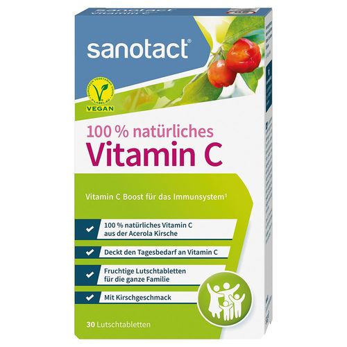 sanotact 100% nat&uuml;rliches Vitamin C, 30 Stk., Sanotact GmbH