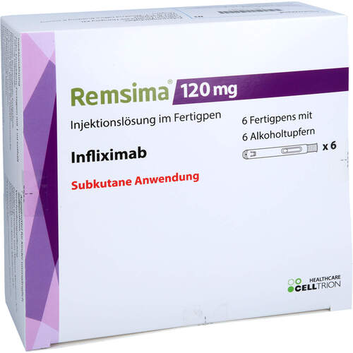Remsima 120 mg Injektionslösung im Fertigpen, 6 Stk., Abacus Medicine A/S