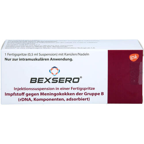 BEXSERO Injektionssuspension in Fertigspritzen, 1x0,5 ml, Abacus Medicine A/S