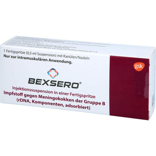 BEXSERO Injektionssuspension in Fertigspritzen, 1x0,5 ml, Abacus Medicine A/S