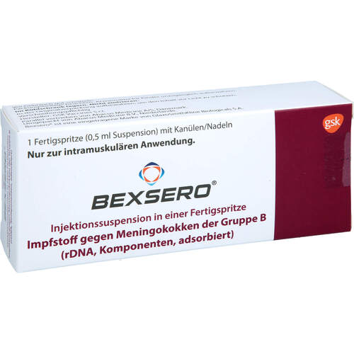 BEXSERO Injektionssuspension in Fertigspritzen, 1x0,5 ml, Abacus Medicine A/S
