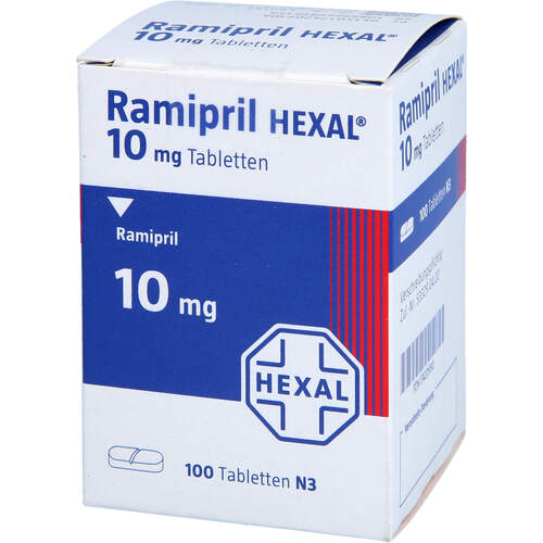 Ramipril HEXAL 10 mg Tabletten Dose, 100 Stk., HEXAL AG