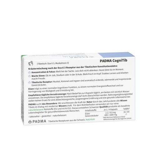 PADMA CogniTib, 60 Stk., Hager Pharma GmbH