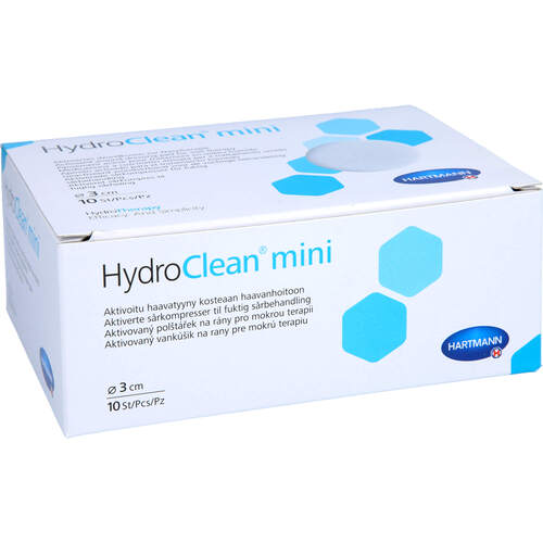 HYDROCLEAN mini Kompressen 3 cm rund steril, 10 Stk., + Prisoma GmbH