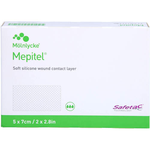 MEPITEL Silikon Netzverband 5x7 cm steril, 5 Stk., + Prisoma GmbH