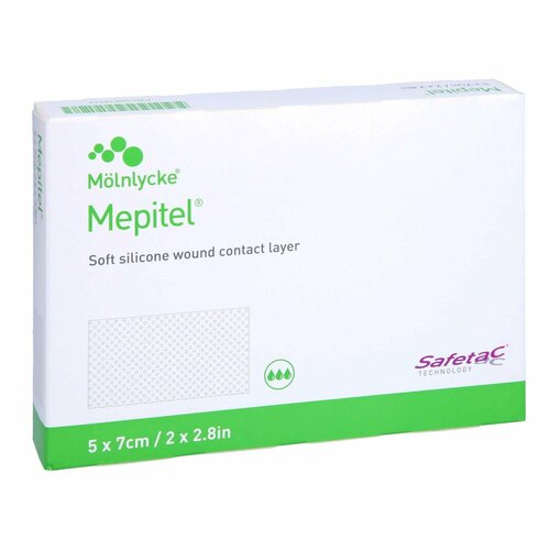 MEPITEL Silikon Netzverband 5x7 cm steril, 5 Stk., + Prisoma GmbH