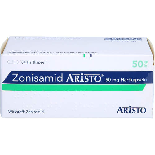 Zonisamid Aristo 50 mg Hartkapseln, 84 Stk., Aristo Pharma GmbH
