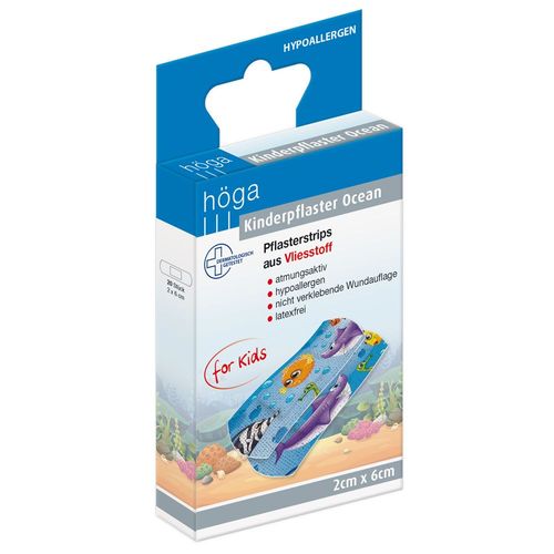 Kinderpflaster Ocean Vlies for Kids 2x6 cm, 20 Stk., H&ouml;ga-Pharm GmbH