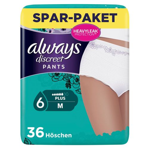 Always Discreet Inkontinenz Pants Plus Gr.M Monats, 36 Stk., Halajot Einkaufs OHG