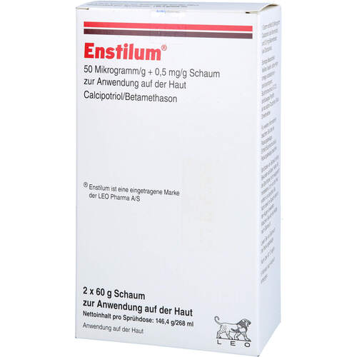 Enstilum 50 ug/g + 0.5 mg/g Schaum z.Anw.a.d.Haut, 2X60 G, kohlpharma GmbH