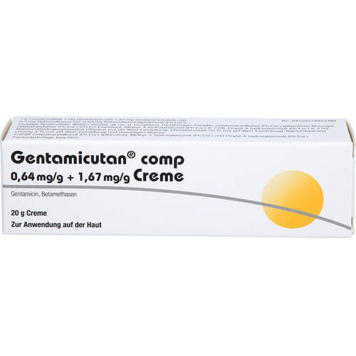 Gentamicutan comp 0.64 mg/g + 1.67 mg/g Creme, 20 G, Dermapharm AG