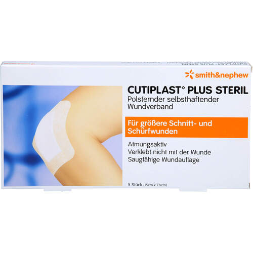 CUTIPLAST PLUS STERIL 7.8X15 CM VERBAND, 5 Stk., Avitamed GmbH