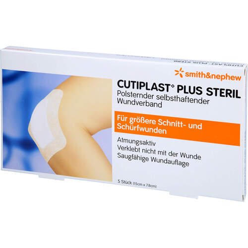 CUTIPLAST PLUS STERIL 7.8X15 CM VERBAND, 5 Stk., Avitamed GmbH