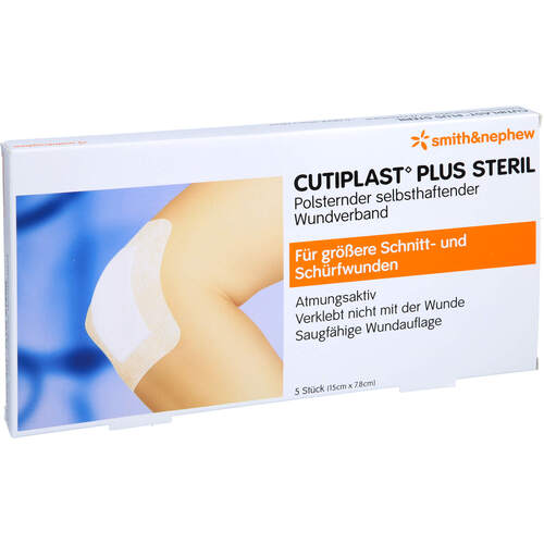 CUTIPLAST PLUS STERIL 7.8X15 CM VERBAND, 5 Stk., Avitamed GmbH