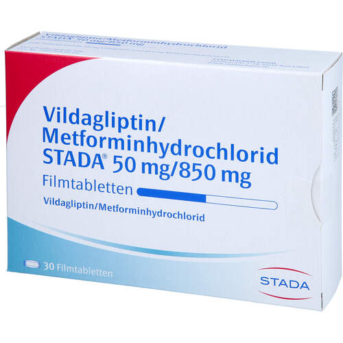 Vildagliptin/Metformin STADA 50 mg/850 mg Filmtabl, 30 ST, STADAPHARM GmbH