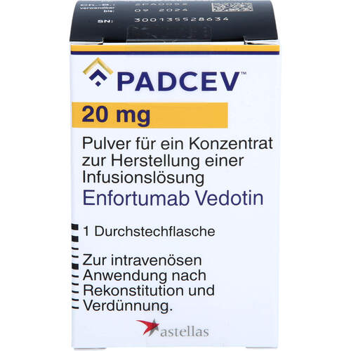 Padcev 20 mg Plv.f.e.Konz.z.Herst.e.Infusions-Lsg, 1 Stk., Astellas Pharma GmbH