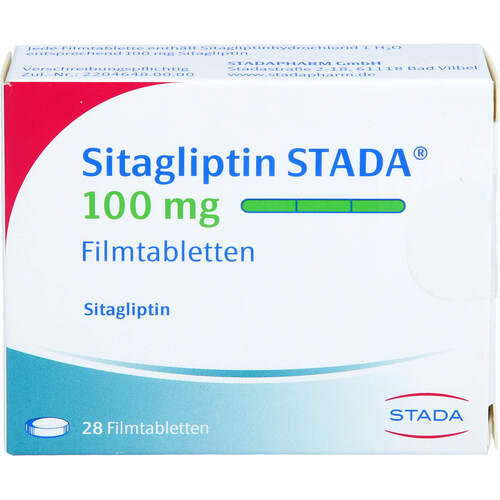 Sitagliptin STADA 100 mg Filmtabletten, 28 Stk., STADAPHARM GmbH Sitagliptin STADA 100 mg Filmtabletten, 28 Stk., STADAPHARM GmbH