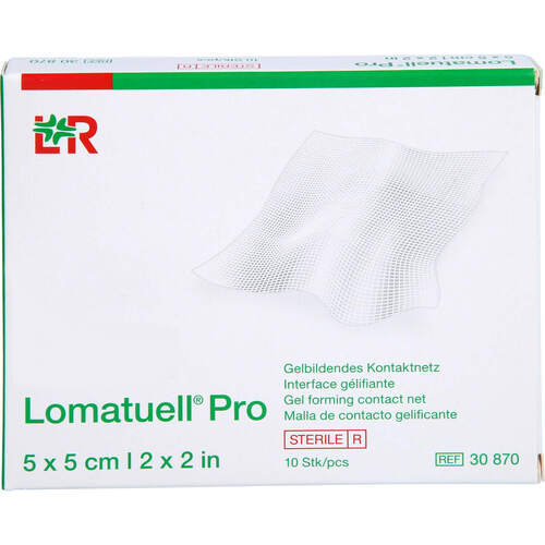 Lomatuell Pro 5x5 cm steril, 10 Stk., Docpharm GmbH