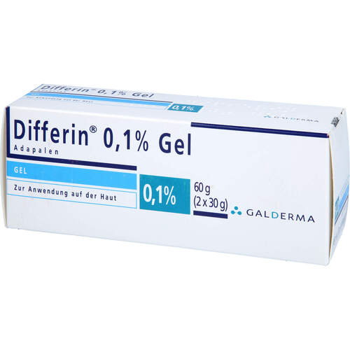 Differin 0.1% Gel, 2X30 G, Pharma Gerke Arzneimittelvertriebs GmbH