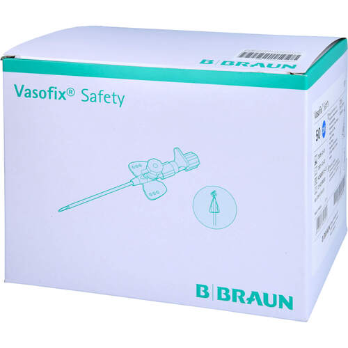 VASOFIX Safety Kan&uuml;le 22 G 0.9x25 mm blau, 50 Stk., Adequapharm GmbH