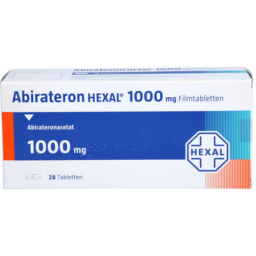 Abirateron HEXAL 1000mg Filmtabletten, 28 ST, HEXAL AG