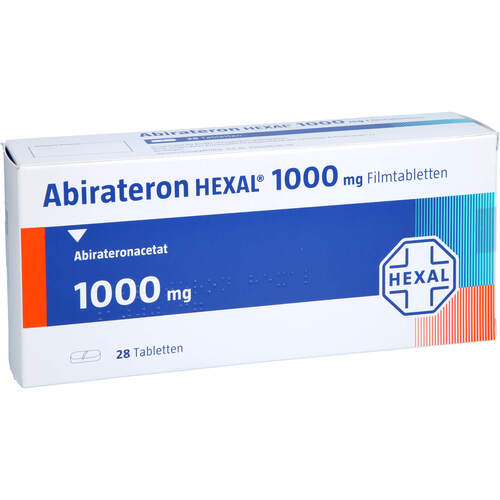 Abirateron HEXAL 1000mg Filmtabletten, 28 ST, HEXAL AG