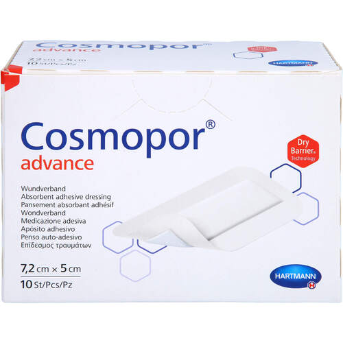 COSMOPOR ADVANCE 5X7.2 CM, 10 ST, B2b Medical GmbH