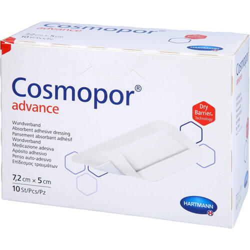 COSMOPOR ADVANCE 5X7.2 CM, 10 ST, B2b Medical GmbH