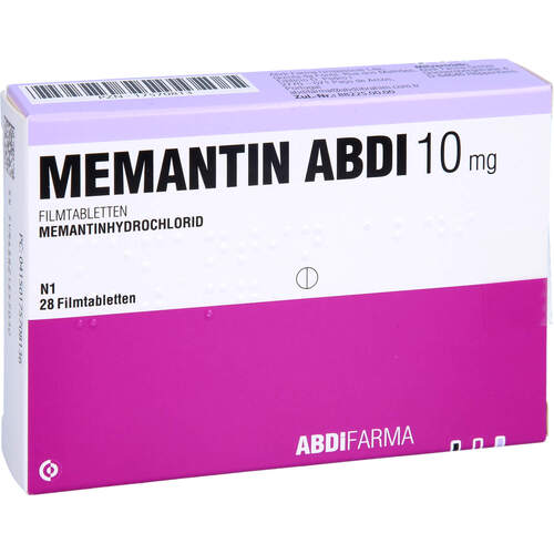 Memantin Abdi 10 mg Filmtabletten, 28 Stk., Abdi Farma GmbH