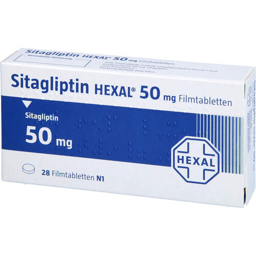 Sitagliptin HEXAL 50 mg Filmtabletten, 28 Stk., HEXAL AG