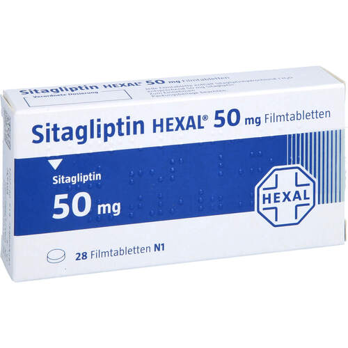Sitagliptin HEXAL 50 mg Filmtabletten, 28 Stk., HEXAL AG
