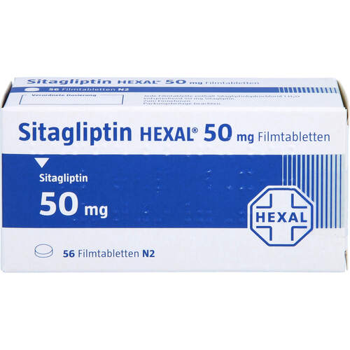 Sitagliptin HEXAL 50 mg Filmtabletten, 56 Stk., HEXAL AG
