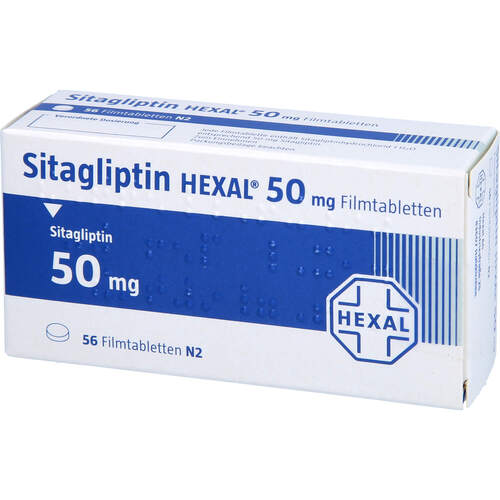Sitagliptin HEXAL 50 mg Filmtabletten, 56 Stk., HEXAL AG