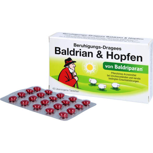 BERUHIGUNGS-DRAGEES Baldrian & Hopfen, 60 Stk., PharmaSGP GmbH