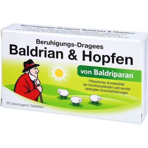 BERUHIGUNGS-DRAGEES Baldrian & Hopfen, 60 Stk., PharmaSGP GmbH