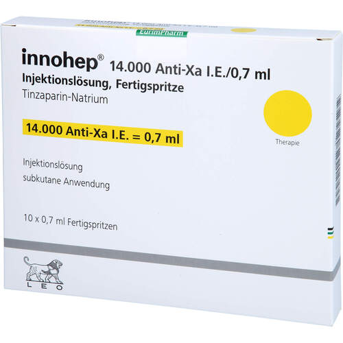 innohep 14.000 Anti-Xa I.E./0.7ml Inj.-Lsg.i.e.FS, 10 ST, Eurimpharm Arzneimittel GmbH