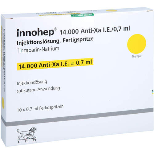 innohep 14.000 Anti-Xa I.E./0.7ml Inj.-Lsg.i.e.FS, 10 ST, Eurimpharm Arzneimittel GmbH