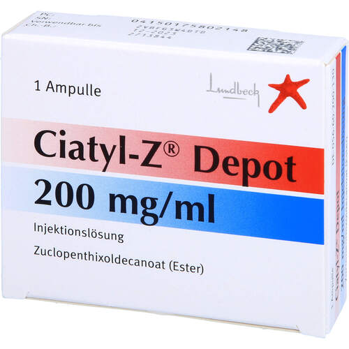 Ciatyl Z Depot 200 mg/ml Injektionsl&ouml;sung, 1x1 ml, Lundbeck GmbH