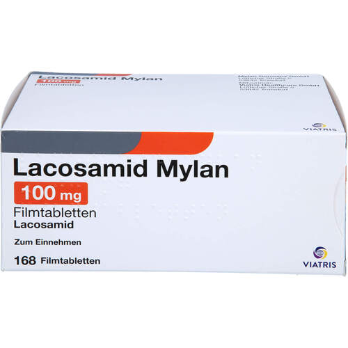 Lacosamid Mylan 100 mg Filmtabletten, 168 Stk., Viatris Healthcare GmbH Lacosamid Mylan 100 mg Filmtabletten, 168 Stk., Viatris Healthcare GmbH